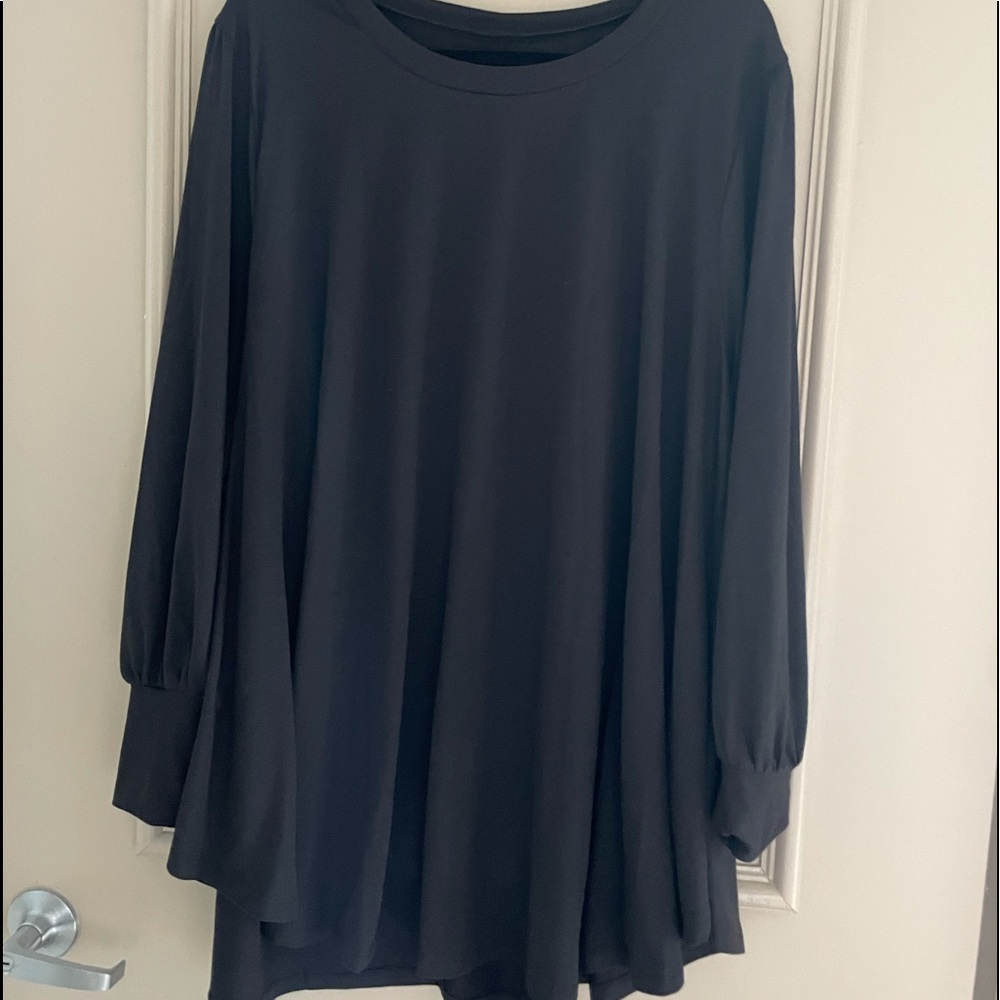 Lane Bryant black long sleeve tee